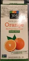 Mängden socker i 100% orange juice extra pulp