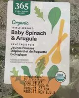 Mängden socker i Baby spinach and arugula