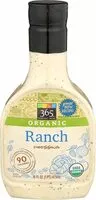 Mängden socker i Organic ranch dressing