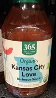 Mängden socker i Organic kansas city love barbecue sauce