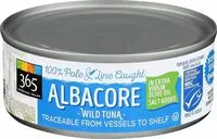 Mängden socker i Wild albacore tuna in extra virgin olive oil