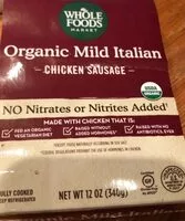 Mängden socker i Organic Mild Italian Chicken Sausage
