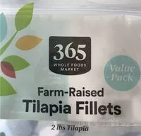 Mängden socker i Farm-Raised Tilapia Fillets