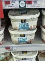 Mängden socker i Cookies and cream ice cream