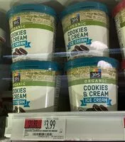 Mängden socker i Organic cookies & cream ice cream