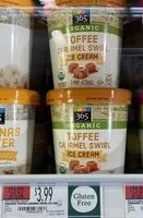 Mängden socker i Organic toffee caramel swirl ice cream