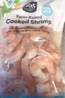 Mängden socker i Farm-raised cooked shrimp