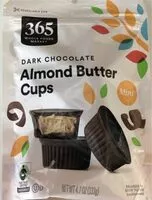 Mängden socker i Dark chocolate almond butter cups
