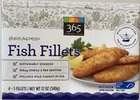 Mängden socker i Breaded fish fillets