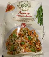Mängden socker i Pomodoro vegetavles sprirals