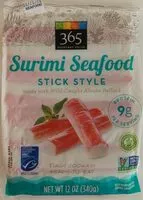 Mängden socker i Stick style surimi seafood