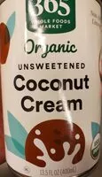 Mängden socker i Organic Coconut Cream