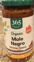 Mängden socker i Organic medium mole negro sauce