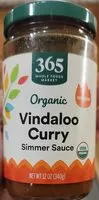 Mängden socker i Organic Vindaloo Curry