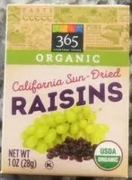 Mängden socker i California Sun Dries Raisins