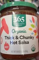 Mängden socker i Organic thick & chunky hot salsa