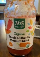 Mängden socker i Organic organic thick & chunky medium salsa