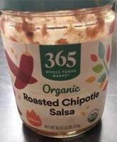 Mängden socker i Organic medium chipotle roasted salsa