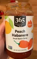 Mängden socker i Peach habanero small batch salsa