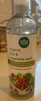 Mängden socker i Organic fruit & vegetable wash