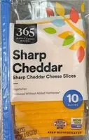 Mängden socker i Sharp Cheddar Cheese Slices
