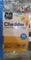 Mängden socker i Cheddar cheese slices