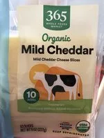 Mängden socker i Mild cheddar cheese slices