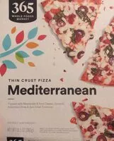 Mängden socker i Thin Crust Pizza Mediterranean