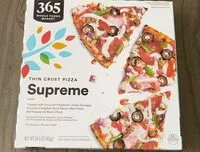 Mängden socker i Thin crust pizza supreme