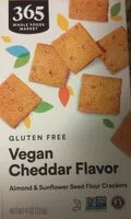 Mängden socker i Vegan Cheddar Flavor Crackers