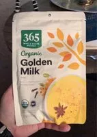 Mängden socker i Organic golden milk