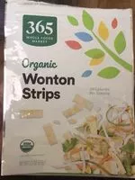 Mängden socker i Organic wonton strips