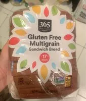 Mängden socker i Gluten-Free Multigrain Sandwich Bread