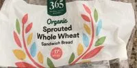 Mängden socker i Organic sprouted whlole wheat sandwich bread