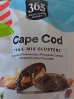 Mängden socker i Cape cod Trail mix cluster