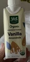 Mängden socker i Unsweetened vanilla almond milk
