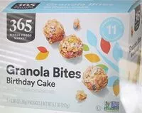 Mängden socker i Granola bites birthday cake