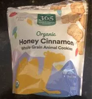 Mängden socker i Organic Honey Cinnamon Whole Grain Animal Cookies