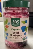 Mängden socker i Organic Wild Blueberry Fruit Spread