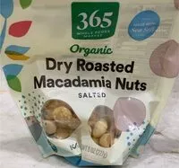 Mängden socker i Organic dry roasted macadamia nuts