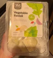 Mängden socker i Vegetable ravioli
