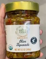 Mängden socker i Organic tapenade