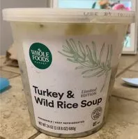 Mängden socker i Turkey and wild rice soup