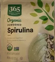 Mängden socker i Organic Powdered Spirulina