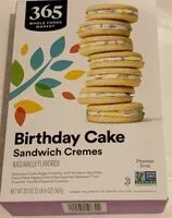 Mängden socker i Birthday Cake - Sandwich Cremes