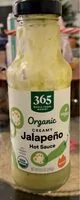 Mängden socker i Organic Creamy jalapeño hot sauce