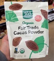 Mängden socker i Orgainc fair trade cacao powder
