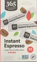 Mängden socker i Instant Espresso