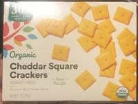 Mängden socker i Organic Cheddar Squares Crackers