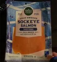 Mängden socker i Cold smoked sockeye salmon